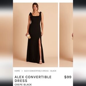 Birdy Grey Alex Dress Black Crepe